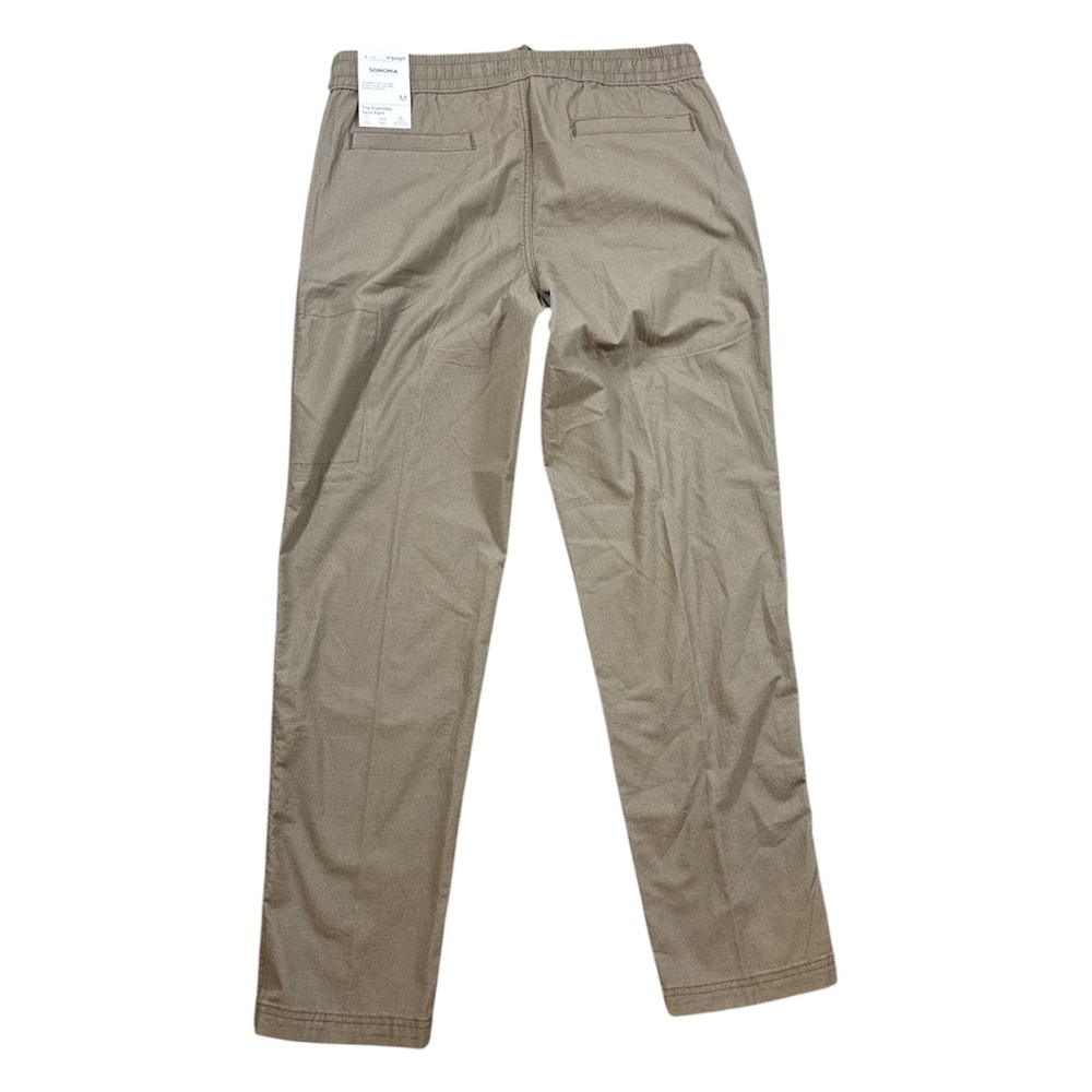 Sonoma Goods For Life The Everyday Tech Pant Size M Straight Leg Olive Brown - Picture 2 of 9
